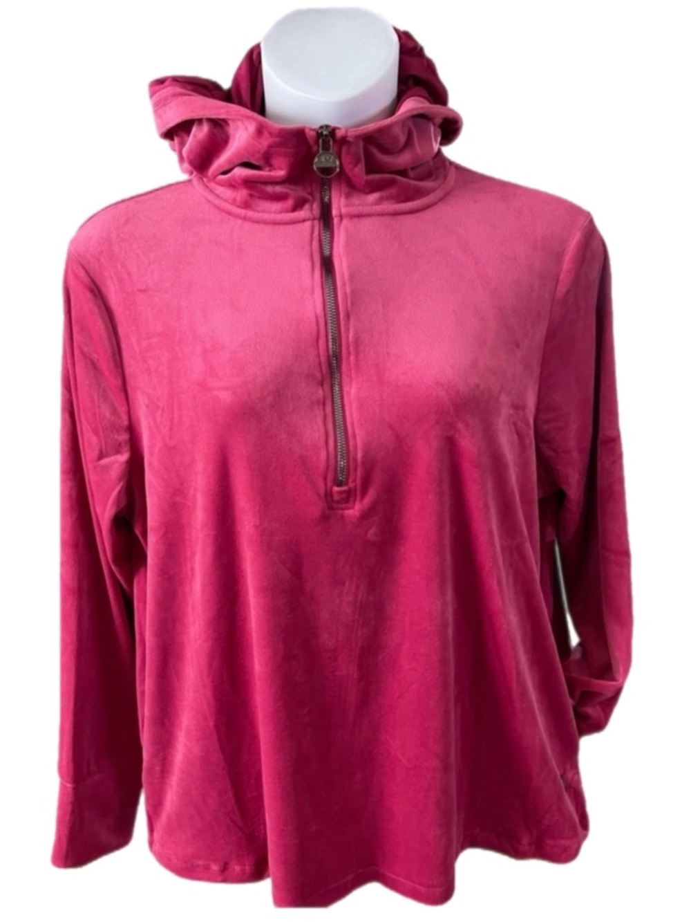 JONES NEW YORK Sport Super Soft & Breathable Hoodie w Thumb Holes in 1X NWT - Picture 4 of 15